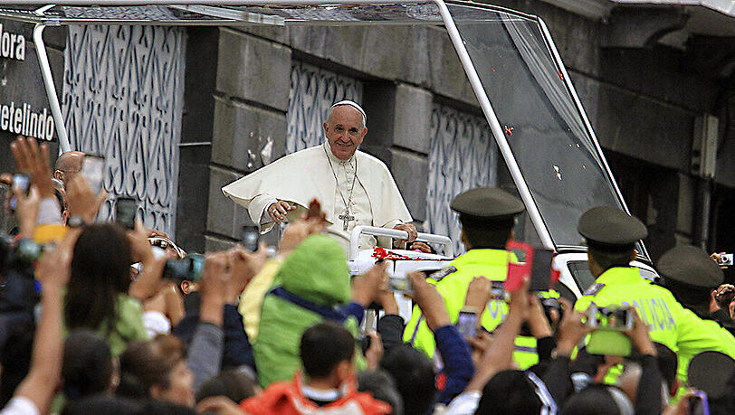 Der Papst besucht Ecuador. Der Papst besucht Ecuador.