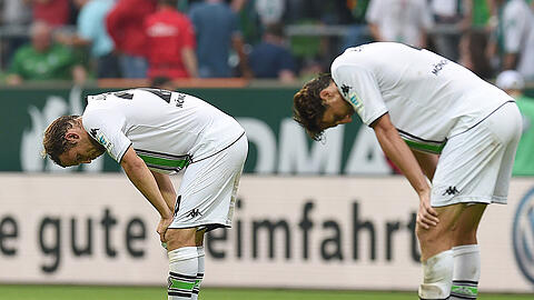 Ausgerechnet die Champions League soll die angeknacksten Gladbacher - hier Tony Jantschke und Roel Brouwers (rechts) - wieder aufrichten.