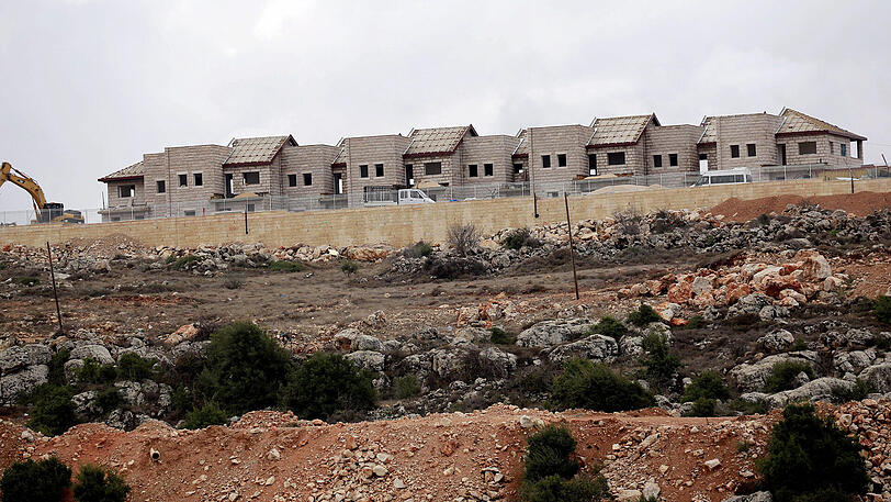 Die im Bau befindliche israelische Siedlung "Furat" südlich von Bethlehem im Westjordanland.