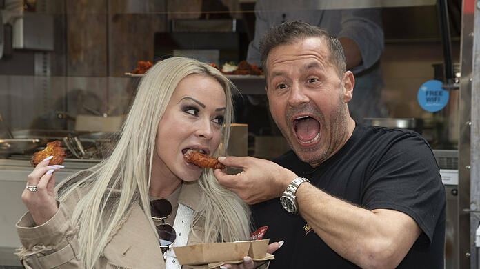 Willi Herren und Cora Schumacher.