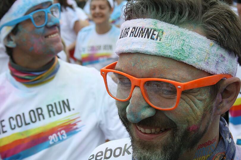 Bunter geht's nicht: Der Color Run in Riem. Die Bilder.