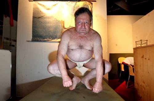 Sumo-Ringer Dietmar Lindner aus Ansbach.