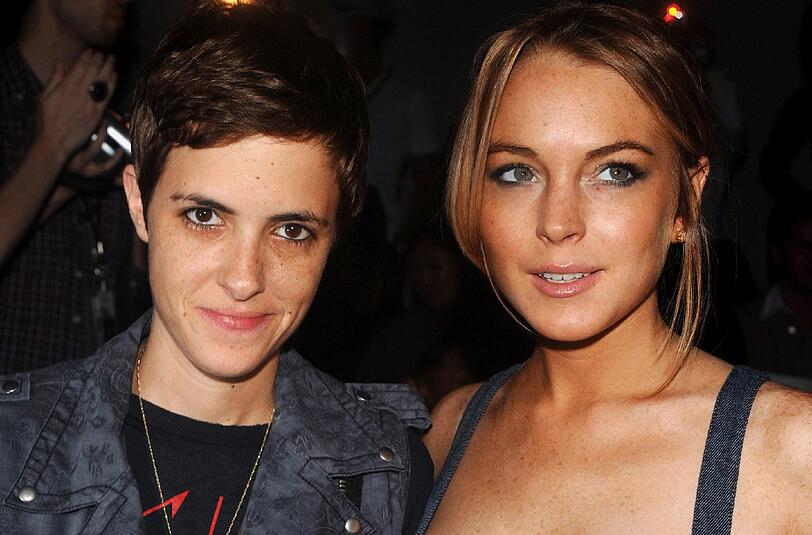 Samantha Ronson (links) mit ihrer Freundin, der Schauspielerin Lindsay Lohan.