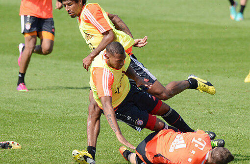 Der FC Bayern am vierten Trainingstag in Doha.