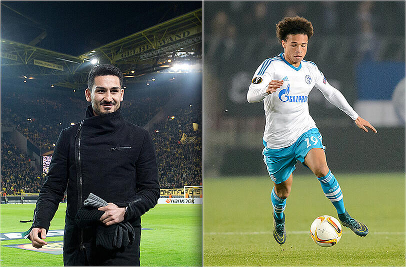 Auf den Wunschzetteln vieler Vereine: Dortmunds Ilkay Gündogan (l.) und Schalkes Leroy Sané.