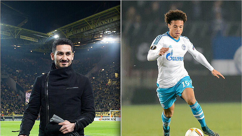Auf den Wunschzetteln vieler Vereine: Dortmunds Ilkay Gündogan (l.) und Schalkes Leroy Sané. Auf den Wunschzetteln vieler Vereine: Dortmunds Ilkay Gündogan (l.) und Schalkes Leroy Sané.