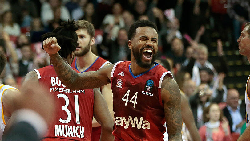 Den Sieg gegen Khimki Moskau wollen Bryce Taylor (2. v.l.) und der FC Bayern heute im Eurocup vergolden.