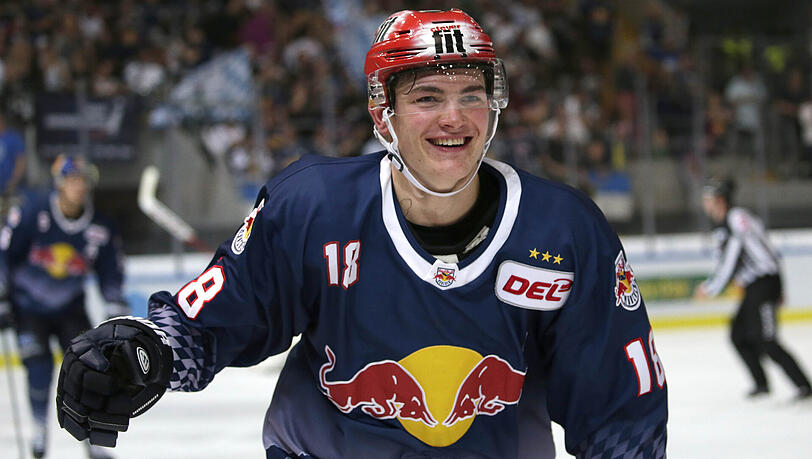 Zwei Siegtreffer in zwei Spielen: Justin Schütz. Der 19-Jährige wurde bereits vom NHL-Team der Florida Panthers gedraftet. Zwei Siegtreffer in zwei Spielen: Justin Schütz. Der 19-Jährige wurde bereits vom NHL-Team der Florida Panthers gedraftet.