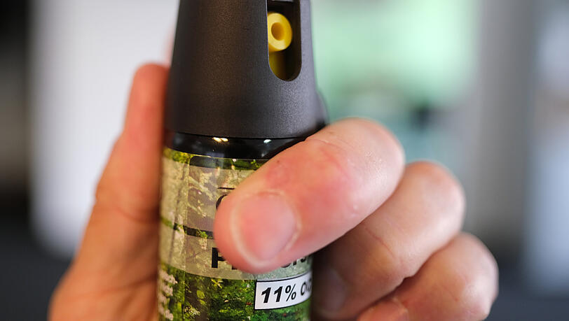 So sehen im Handel erhältliche Tierabwehrspray oft aus – besser bekannt als Pfefferspray.