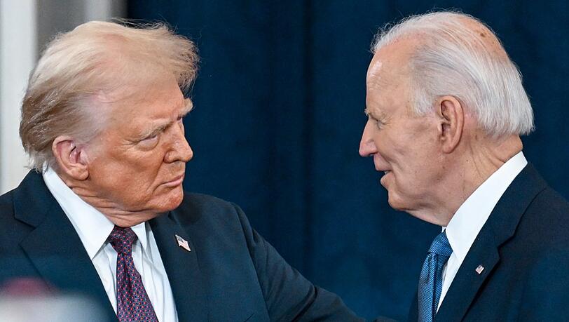 Donald Trump wünscht Joe Biden eine "schnelle Genesung".