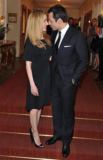 Schaulaufen der Promis bei den Gala SPA Awards in Baden-Baden: Erol Sander mit Ehefrau Caroline Goddet.