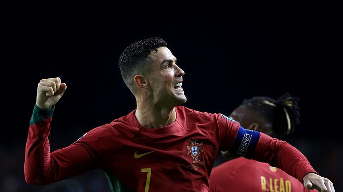 Portugals Cristiano Ronaldo traf gegen die Slowakei doppelt.