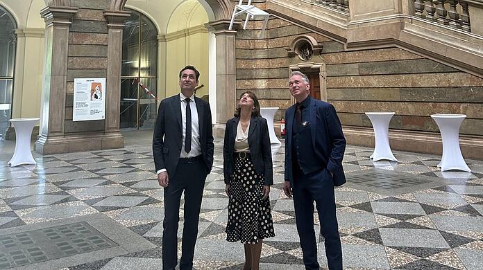 Georg Eisenreich (v.l.), Beatrix Schobel und Christian Springer.