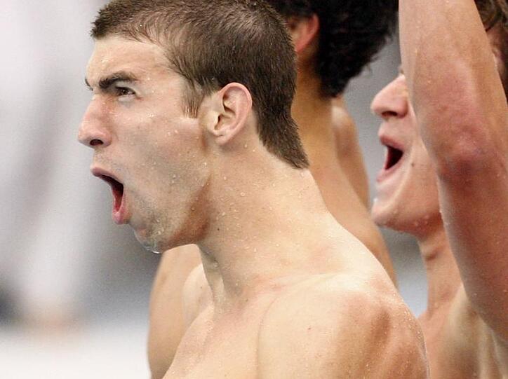Er wurde gesperrt, andere Kiffer nun verhaftet: Michael Phelps.