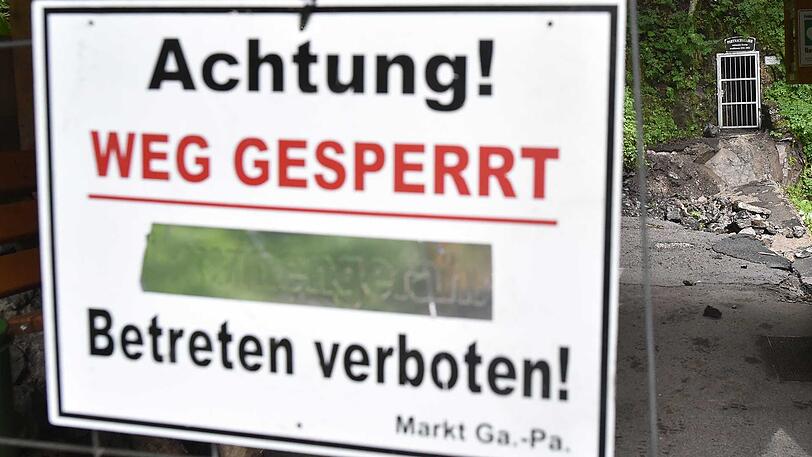 Die Klamm bleibt deswegen vorerst geschlossen.