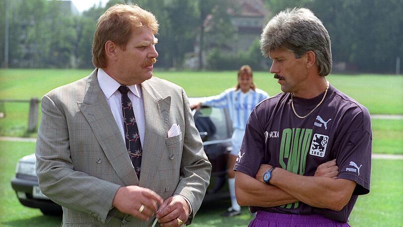 Lange Zeit ein erfolgreiches Löwen-Führungsduo: Der damalige Präsident Karl-Heinz Wildmoser (l.) mit Lorant.