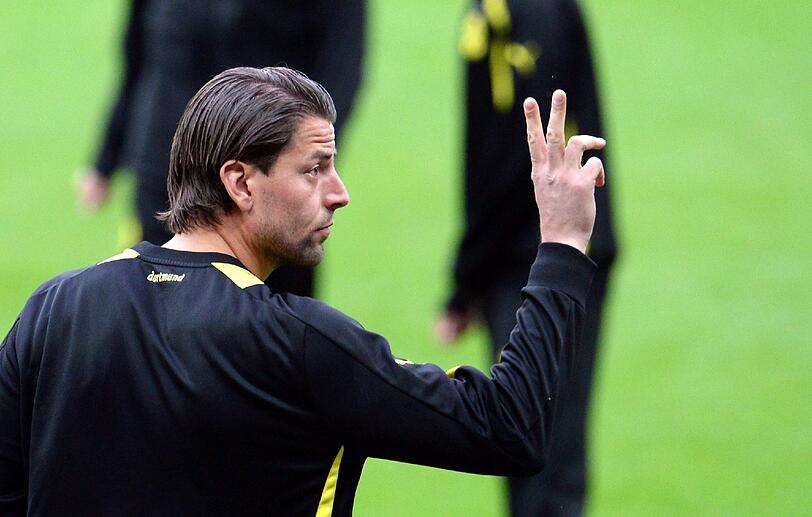Nach der PK haben auch die Spieler des BVB ihr letzes Training vor dem großen Finale absolviert. Die Bilder