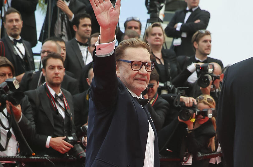 Helmut Berger bei der premiere von "Saint Laurent" bei den Filmfestspielen in Cannes 2014.