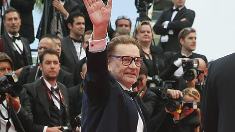 Helmut Berger bei der premiere von "Saint Laurent" bei den Filmfestspielen in Cannes 2014.
