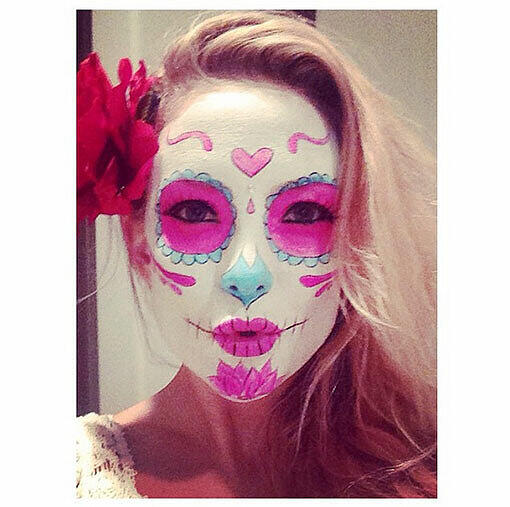 Schauspielerin Kate Hudson feierte auf der Halloween-Party von George Clooneys Tequila-Marke schon mal vor.