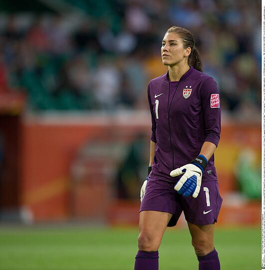 Der Star des US-Frauenfußballteams: Torwärtin Hope Solo