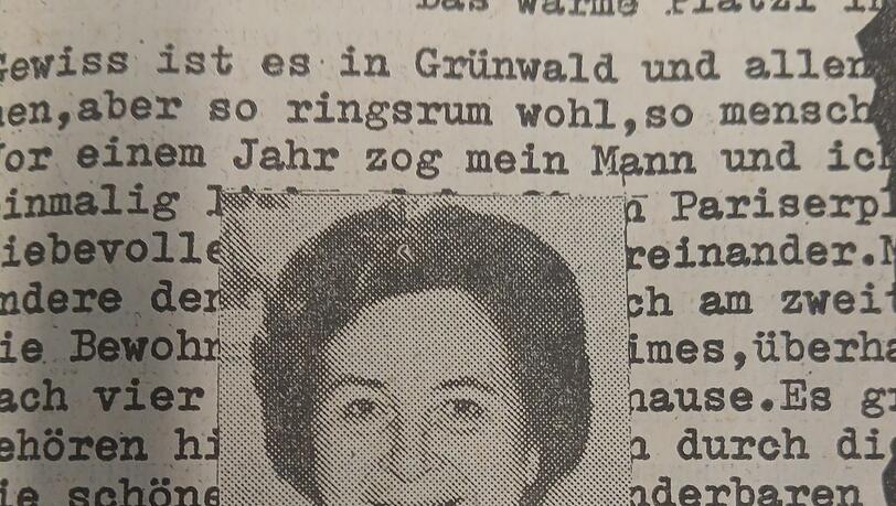 AZ-Leserin Ida Emmerdinger im Jahr 1974. AZ-Leserin Ida Emmerdinger im Jahr 1974.