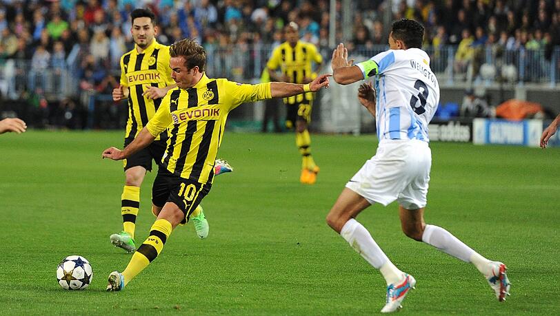 Mario, der Zauberer: Dortmunds Mario Götze hatte drei große Chancen gegen den FC Malaga, blieb am Ende aber doch ohne Treffer. Mario, der Zauberer: Dortmunds Mario Götze hatte drei große Chancen gegen den FC Malaga, blieb am Ende aber doch ohne Treffer.