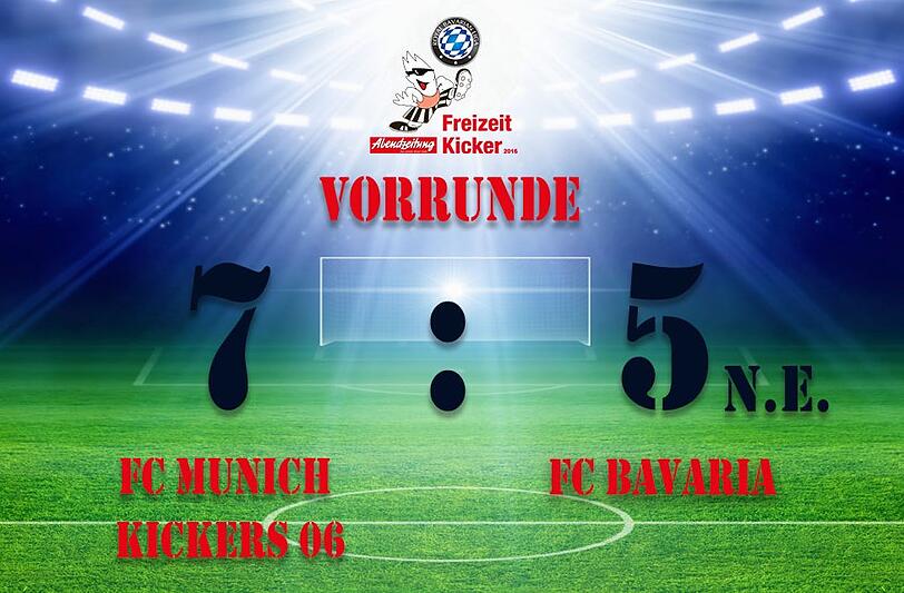 Die Munich Kickers gewannen nach dem Elfmeterschießen mit 7:5.
