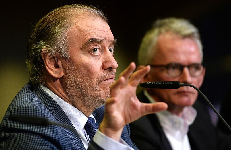 Valery Gergiev und der philharmonische Intendant Paul Müller.