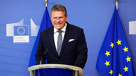 Will vorerst an Plan A festhalten und weiter mit den USA reden: EU-Kommissar Maros Sefcovic. (Archivbild)