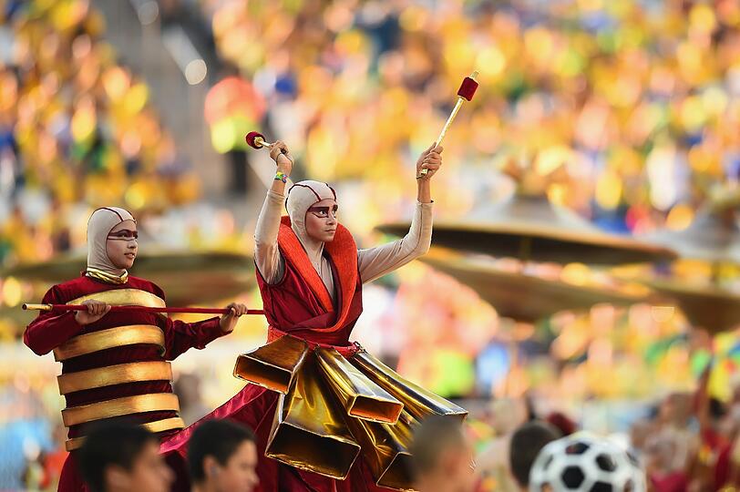 Die schönsten Emotionen von der WM-Erföffnungsfeier in Sao Paulo.