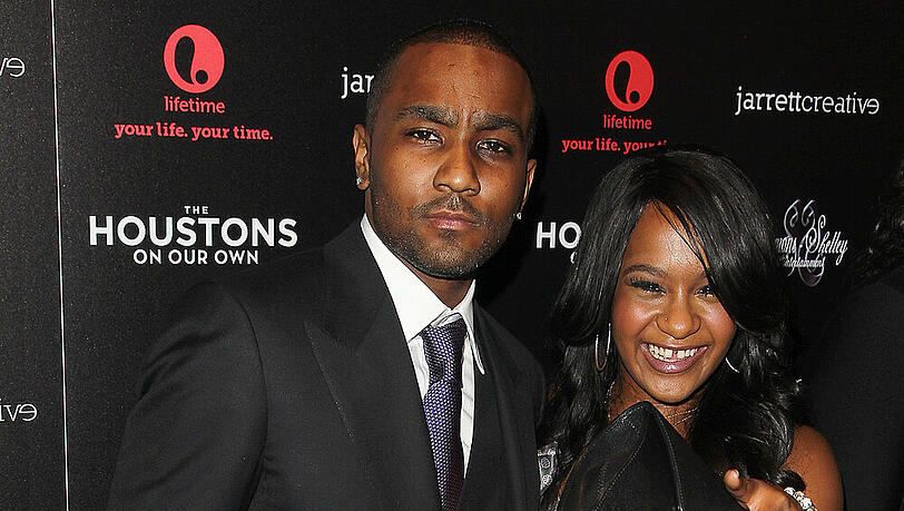 Nick Gordon und Bobbi Kristina Brown bei einer Veranstaltung im Jahr 2012 Nick Gordon und Bobbi Kristina Brown bei einer Veranstaltung im Jahr 2012