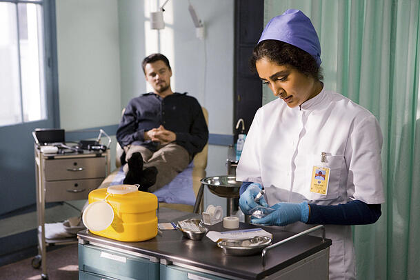 Leonardo DiCaprio mit Golshifteh Farahani in „Body of Lies“.