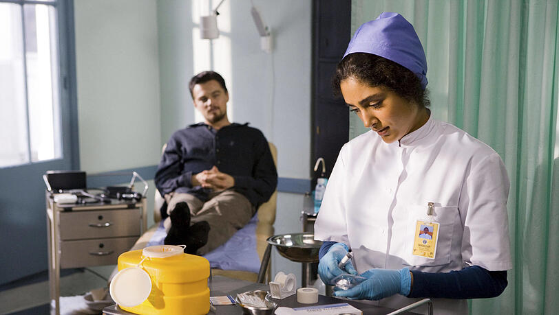 Leonardo DiCaprio mit Golshifteh Farahani in „Body of Lies“. Leonardo DiCaprio mit Golshifteh Farahani in „Body of Lies“.