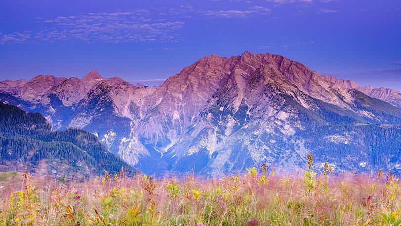 Der Watzmann mit der Ostwand. Immer wieder verlieren dort Bergsteiger die Orientierung und müssen gerettet werden.