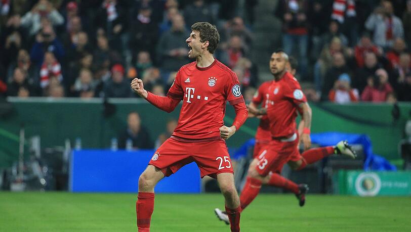 Thomas Müller will den Meistertitel in München perfekt machen. Thomas Müller will den Meistertitel in München perfekt machen.