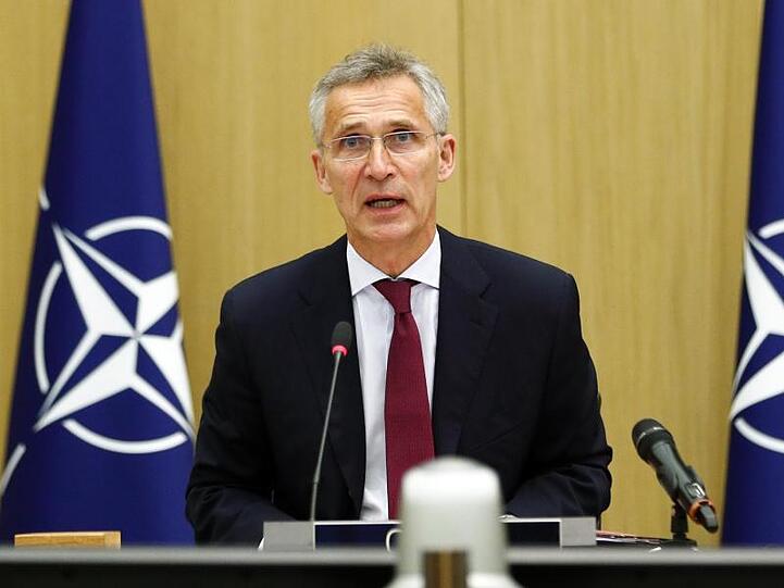 Nato-Generalsekretär Jens Stoltenberg bei einer Videokonferenz am 17. Juni.