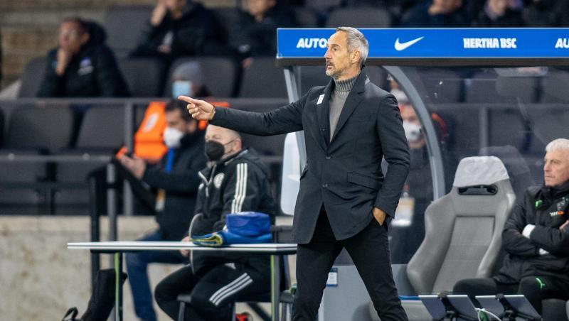 Ist unzufrieden mit der Leistung seines Teams: Adi Hütter von Borussia Mönchengladbach.