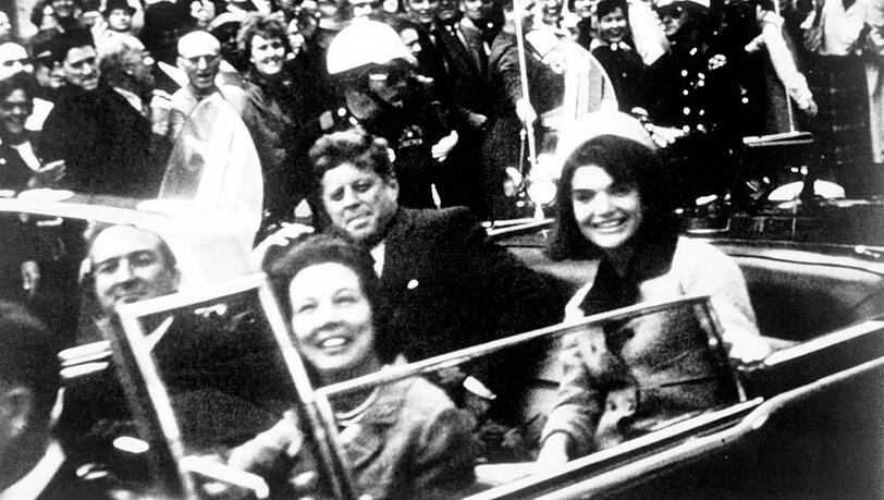 John F. Kennedy am 22. November 1963 in Dallas.