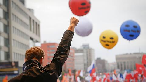 Alexej Nawalny bei einer Protestkundgebung in Moskau (2012).
