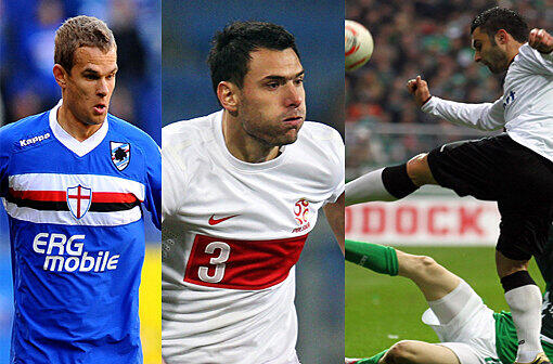 Spielen sie künftig im Löwen-Trikot? Vladimir Koman, Grzegorz Wojtkowiak und Georgios Tzavellas (v.l.).