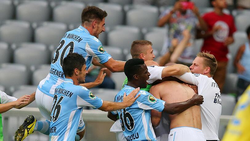 Grenzenlose Freude nach dem 2:0 durch Fejsal Mulic Grenzenlose Freude nach dem 2:0 durch Fejsal Mulic