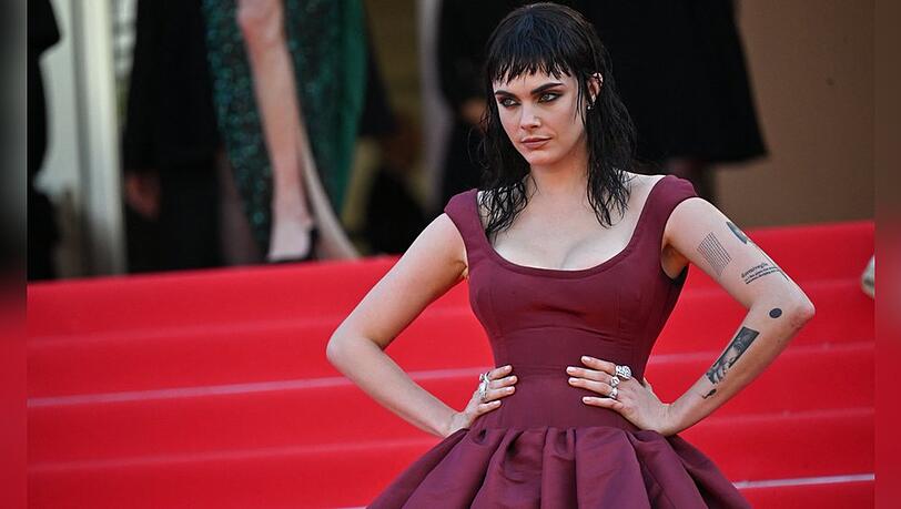 Cara Delevingne in Cannes.