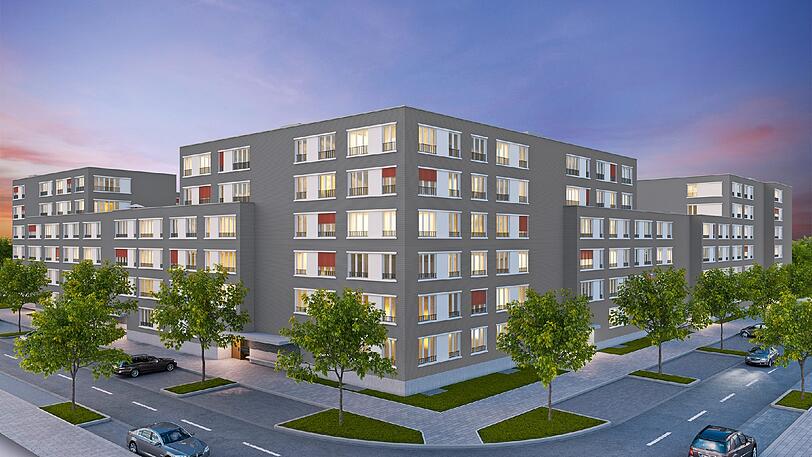 Die Baywobau setzt auf Lochfassaden und viele Fenster.