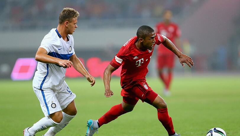 Douglas Costa überzeugte auch bei seinem zweiten Auftritt für die Bayern. Douglas Costa überzeugte auch bei seinem zweiten Auftritt für die Bayern.