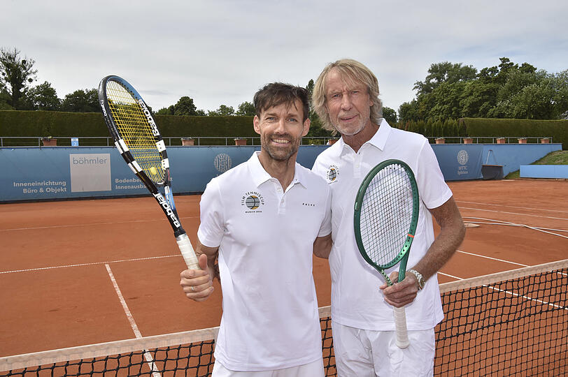 Skispringer-Legende Sven Hannawald (l.) und Hochsprung-Ass Carlo Thränhardt. Skispringer-Legende Sven Hannawald (l.) und Hochsprung-Ass Carlo Thränhardt.