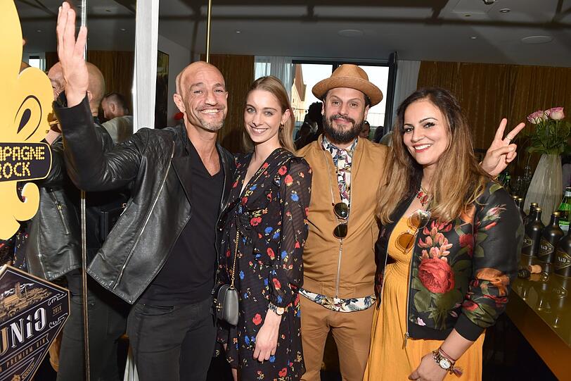 Peyman Amin, Sandra Apfelbeck, Manuel Cortez und Saina Bayatpour