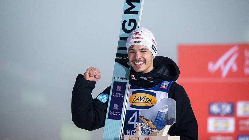 Flieg, Adler, flieg! Philipp Raimund ist aktuell das hei&szlig;este deutsche Eisen im Tournee-Feuer. Zum Gl&uuml;ck macht sich der 25-j&auml;hrige G&ouml;ppinger dar&uuml;ber bislang noch gar keinen Kopf.