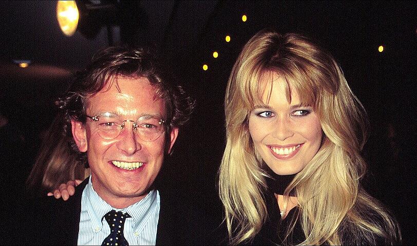 Er war Freund der Stars: Gerhard Meir und Claudia Schiffer 1995.