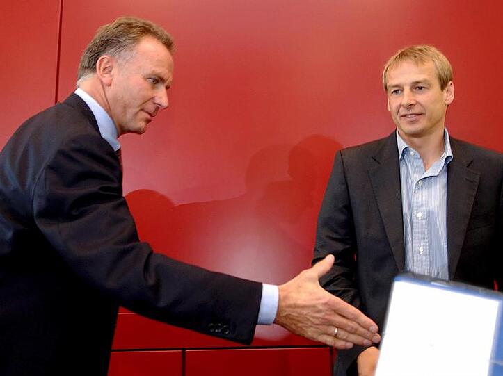 Garantie für Klinsmann: Rummenigge gibt dem Bayern-Trainer Rückendeckung.